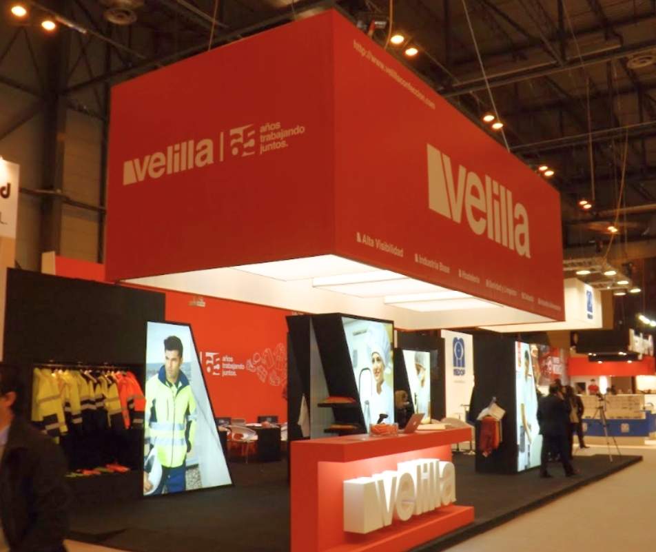 Diseño de stand empresa Velilla en Ifema